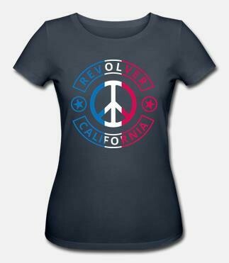 ★T-Shirt PEACE Woman Navy