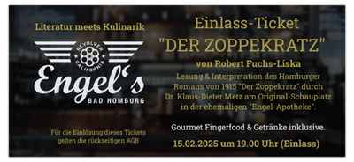 ✪ Buchlesung ✪ Buchlesung "Zoppekratz" - 15.02.2025 im Engel´s Bad Homburg