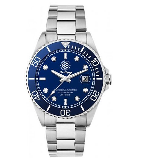✪ Men´s Elegance-Watch Automatic "RC Indigo"