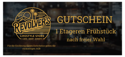 ✪ Gutschein Revolver´s Etageren-Frühstück ✪ Gutschein Revolver´s Etageren-Frühstück