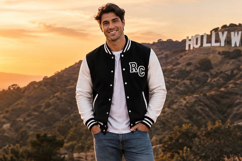 ✪ RC Classic College-Jacket - Black & White