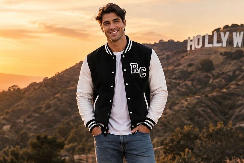 ✪ RC Classic College-Jacket - Black & White ✪ RC Classic College-Jacket - Black & White