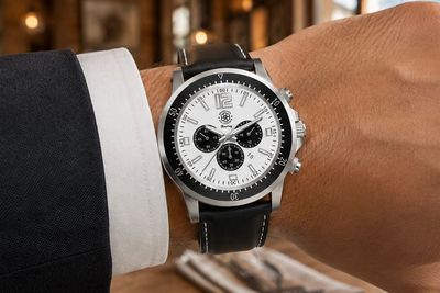 ✪ RC Men´s Lifestyle-Watch Chronograph - Ivory White