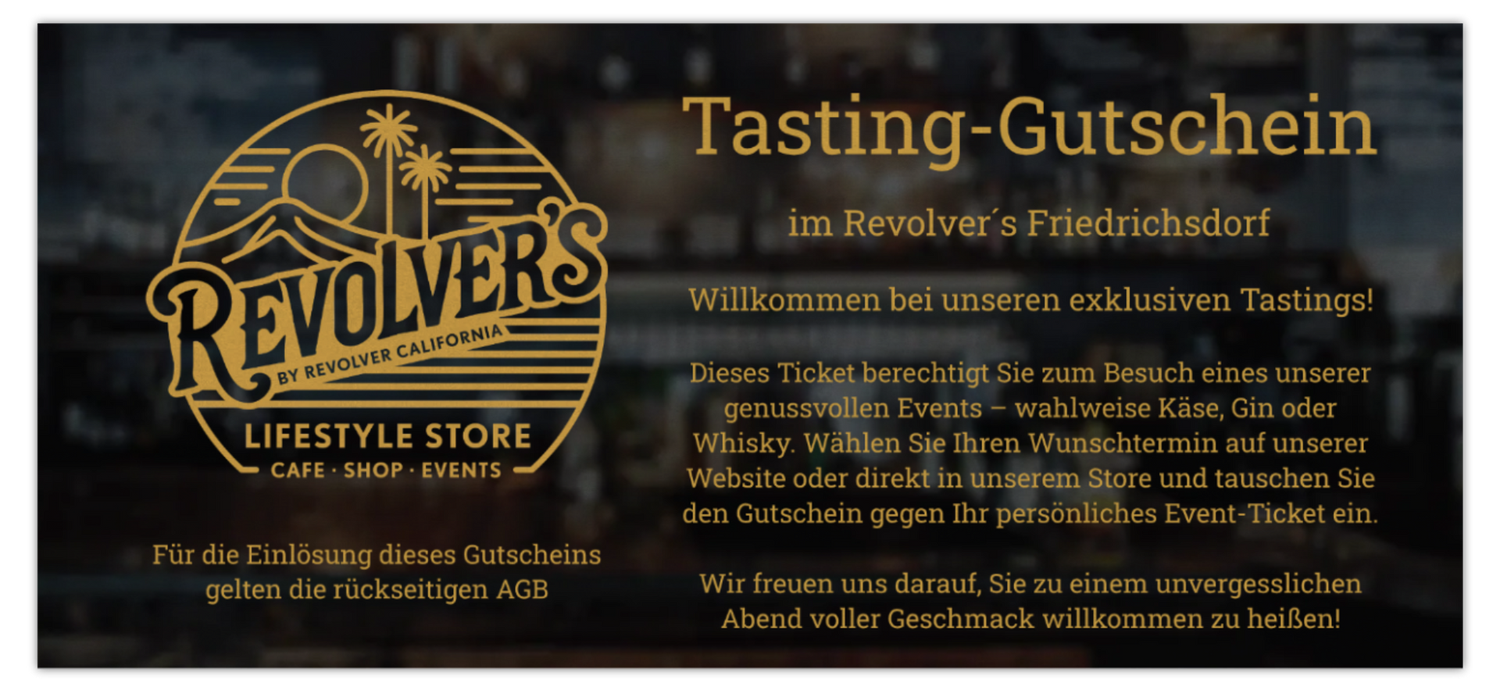 ✪ Tasting-Gutschein im Revolver´s Friedrichsdorf