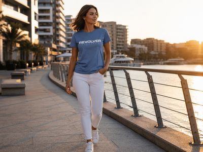 ✪ LA Signature T-Shirt Women - Dusty Blue ✪ LA Signature T-Shirt Women - Dusty Blue
