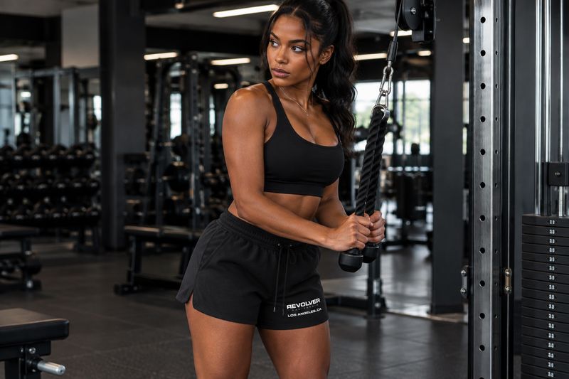 ✪ LA Signature Jogging Shorts Women  - Midnight Black