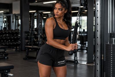✪ LA Signature Jogging Shorts Women  - Midnight Black