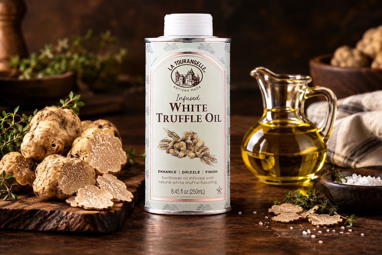 ✪ California Truffle Oil - White Truffle 0.25 Ltr. ✪ California Truffle Oil - White Truffle 0.25 Ltr.