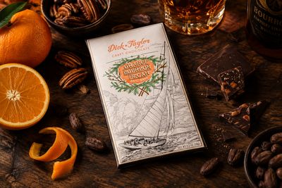 ✪ California Craft-Chocolate - Orange, Bourbon & Pecan 60g ✪ California Craft-Chocolate - Orange, Bourbon & Pecan 60g