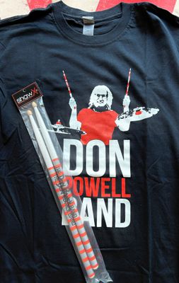 Don Powell Band T Shirt &amp; Sticks Summer 2025 Sale!
