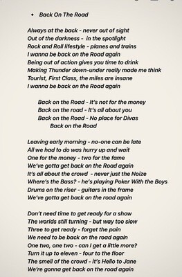 Back On The Road DOWNLOAD