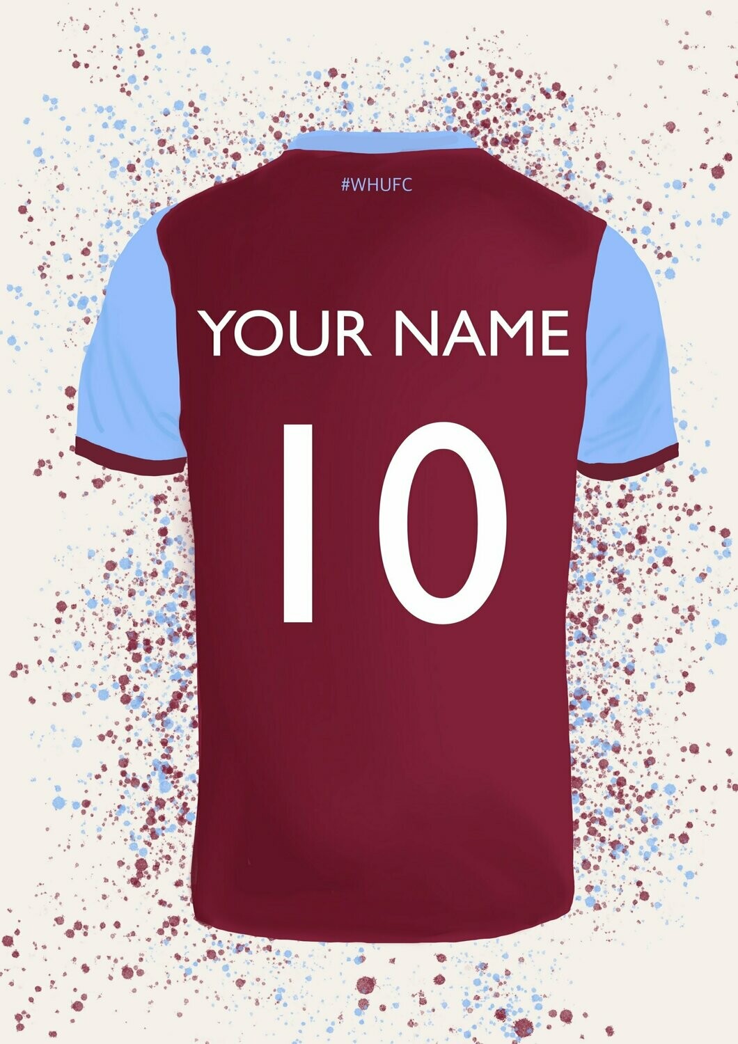 personalised football top