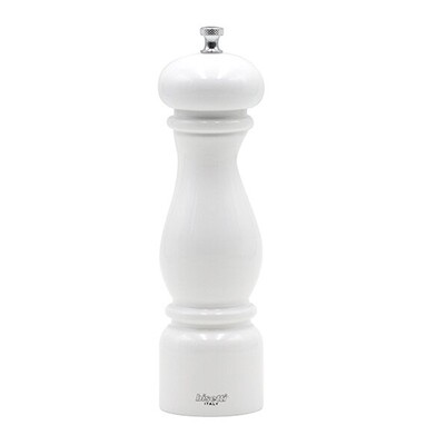 White lacquered wood pepper mill 'Firenze' 22 cm