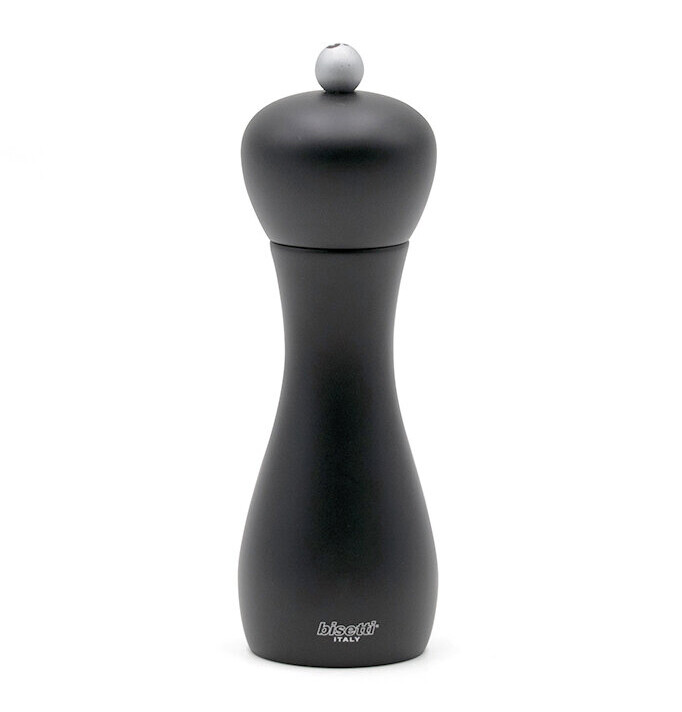 Black lacquered pepper mill  'Rimini' 18 cm