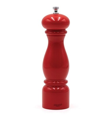 Red lacquered wood pepper mill 'Firenze' 22 cm