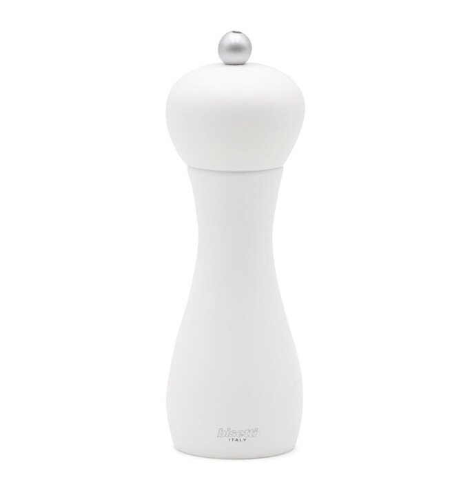 White lacquered salt mill 'Rimini' 18 cm