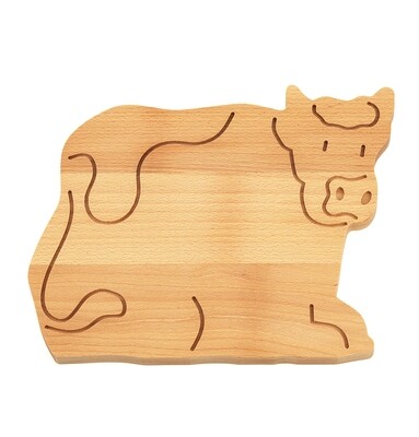 Beech wood cutting board 'Cow'
