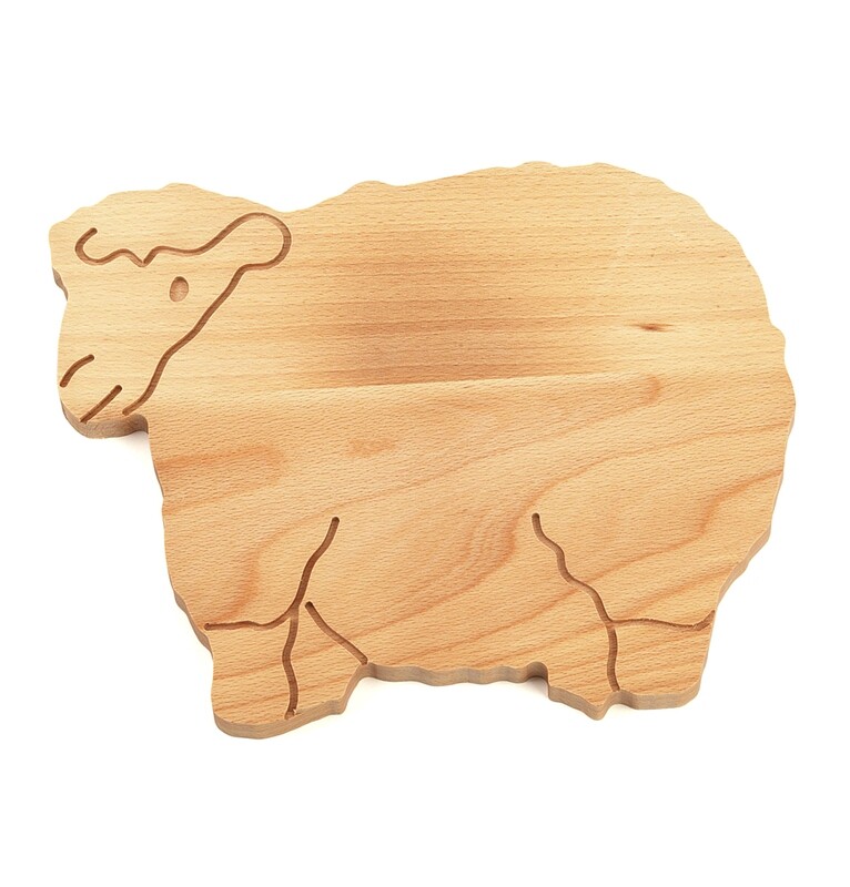 Beech wood cutting board &#39;Lamb&#39;