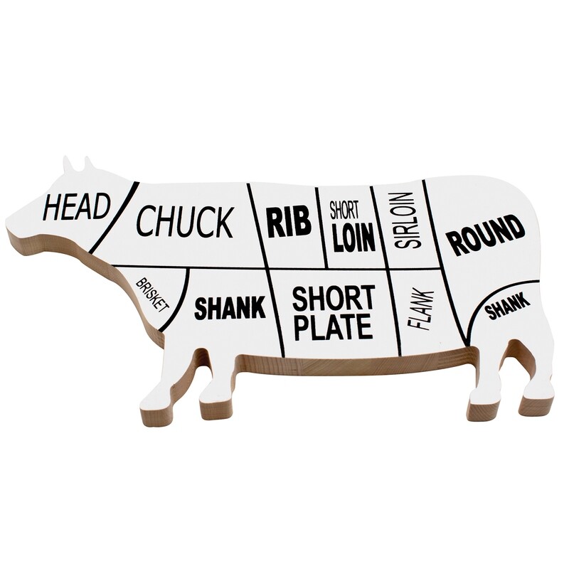 Cow-shaped cutting board