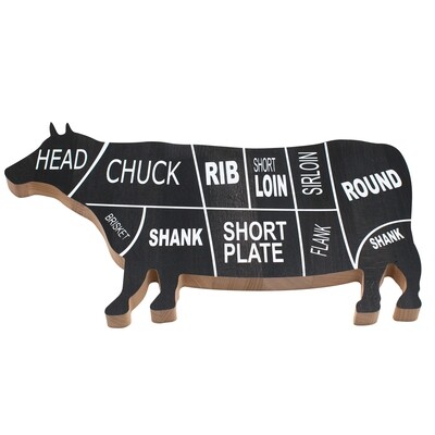 Cow-shaped cutting board