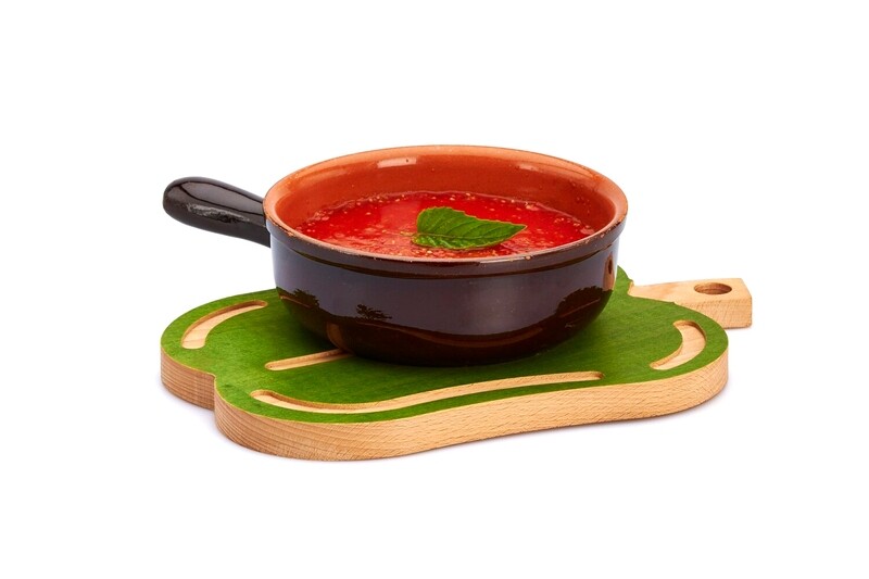 Beech wood cutting board/trivet &#39;Pepper&#39;