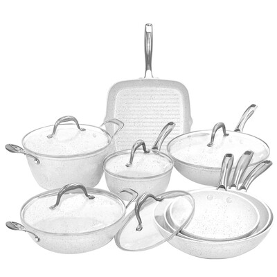 13 pieces cookware set 'Stonewhite'