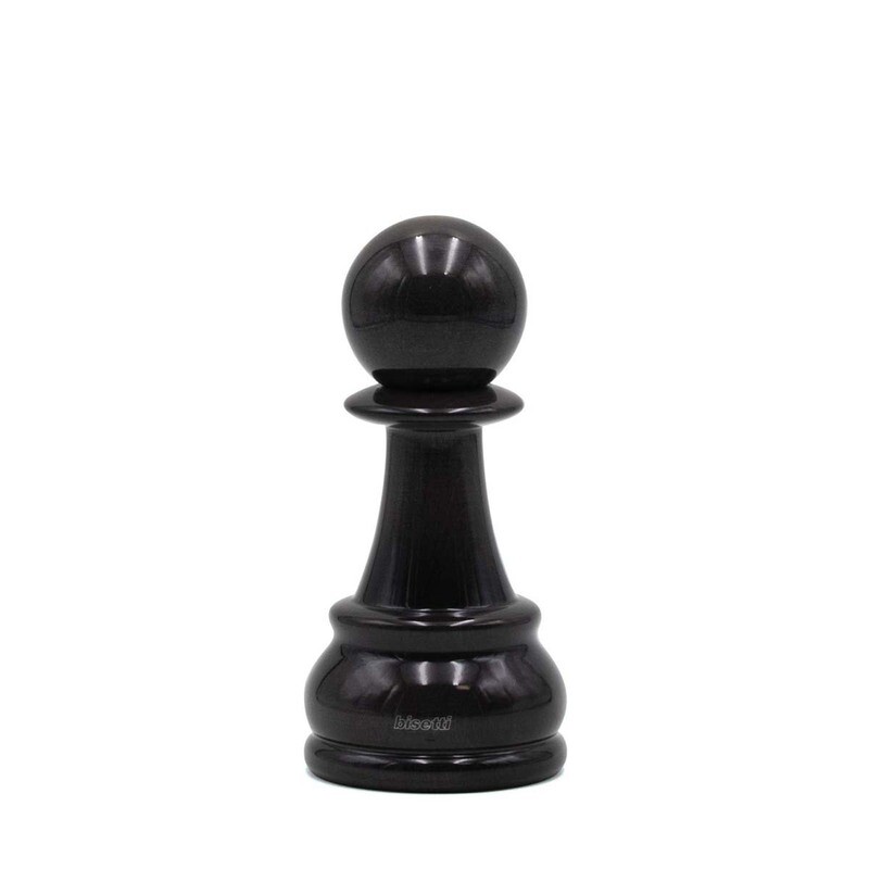 Macina spezie "Pedone" in faggio laccato nero