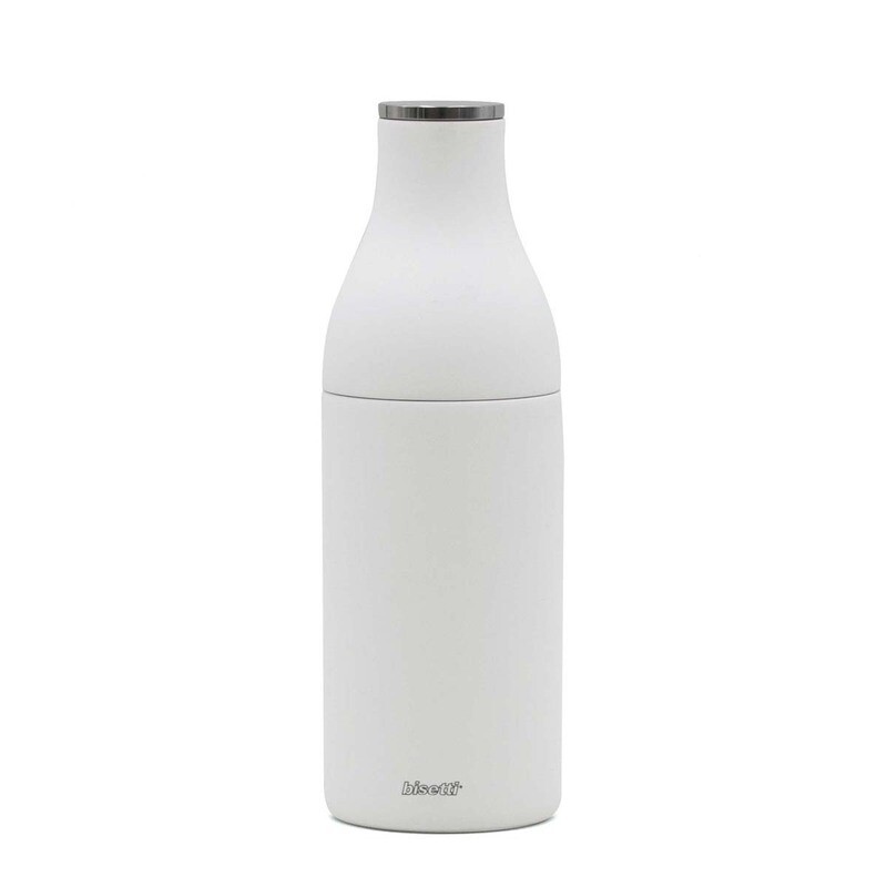 Macina spezie "Bottiglia del latte" in faggio Bianco