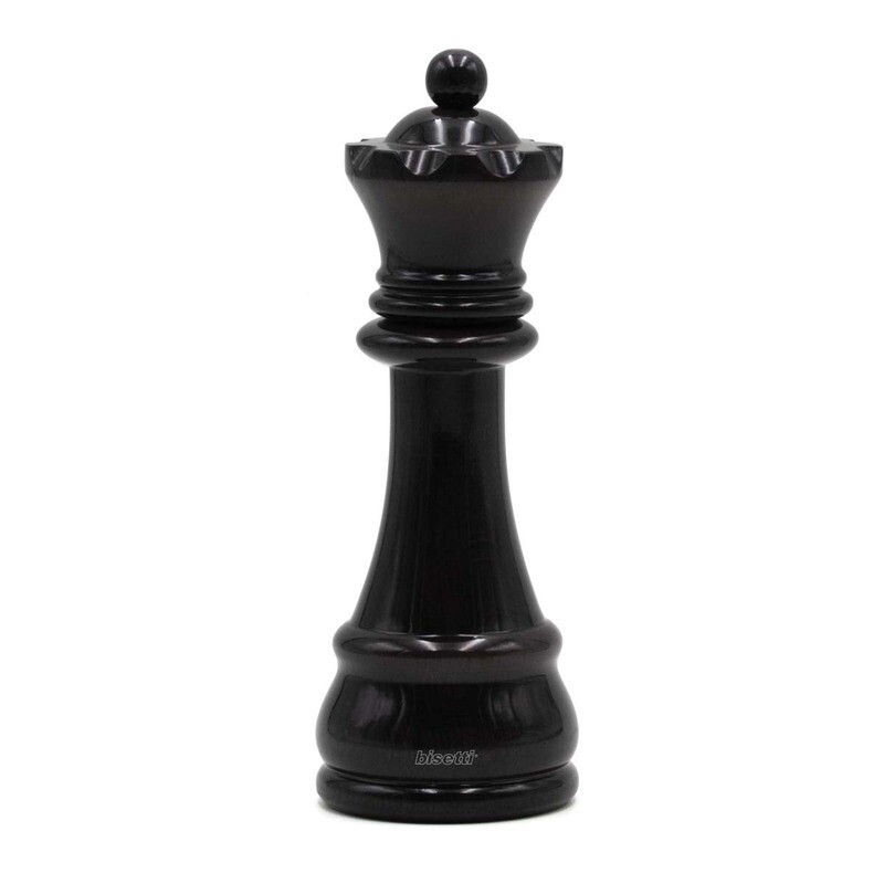 Macina spezie "Regina" in faggio laccato nero