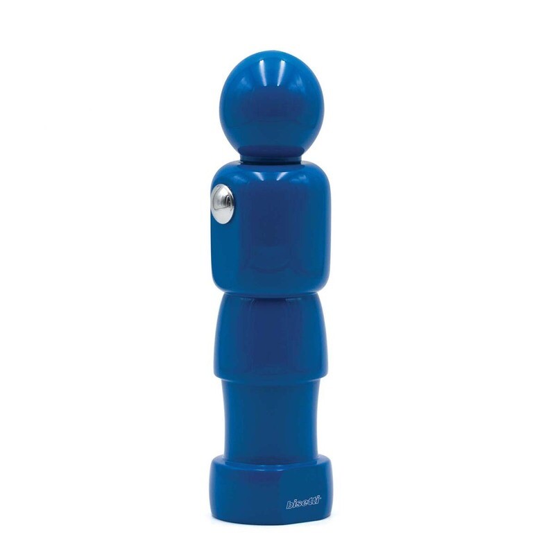 Macina spezie "Calcetto" in faggio laccato blu