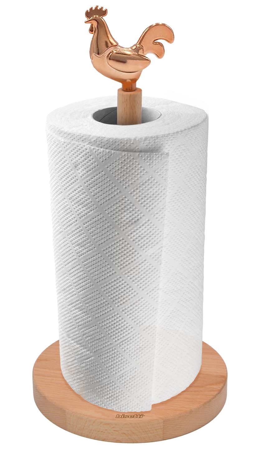 &quot;Cocoricò&quot; Natural beech towel holder Ø15 x H.31 cm