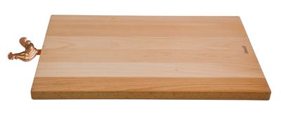 &quot;Cocoricò&quot; Natural beech cutting board 40x23x2 cm