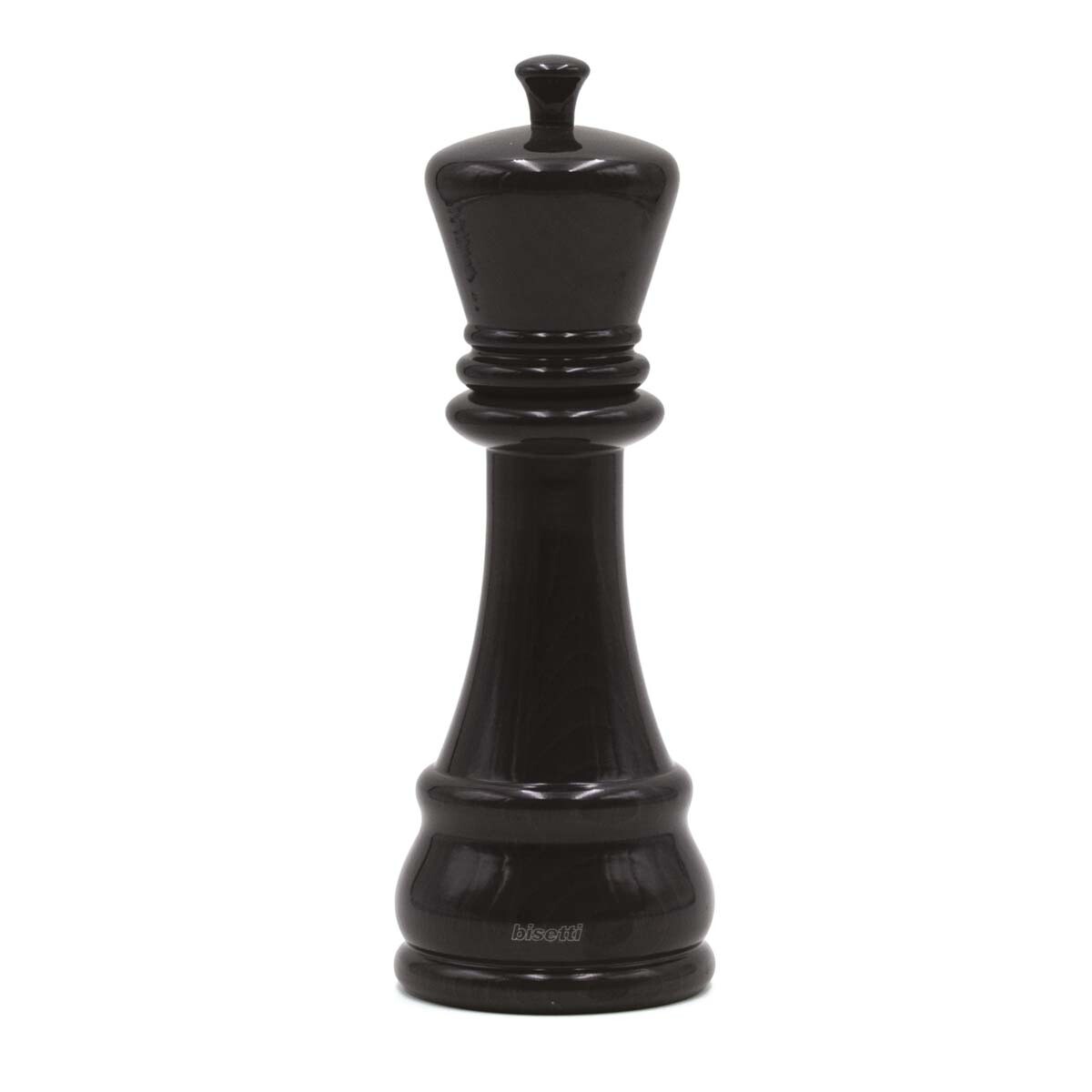 Black lacquered beech wood spice mill 'King' 23 cm Black lacquered beech wood spice mill 'King' 23 cm