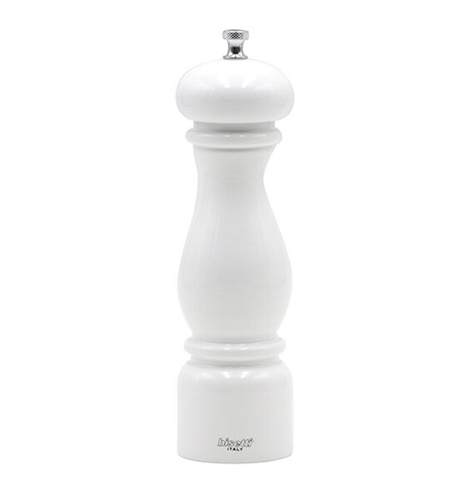 White lacquered wood pepper mill "Firenze" - 22 cm