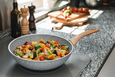 Wok en aluminium Pierre Gourmet - 28 cm - 3,5 l