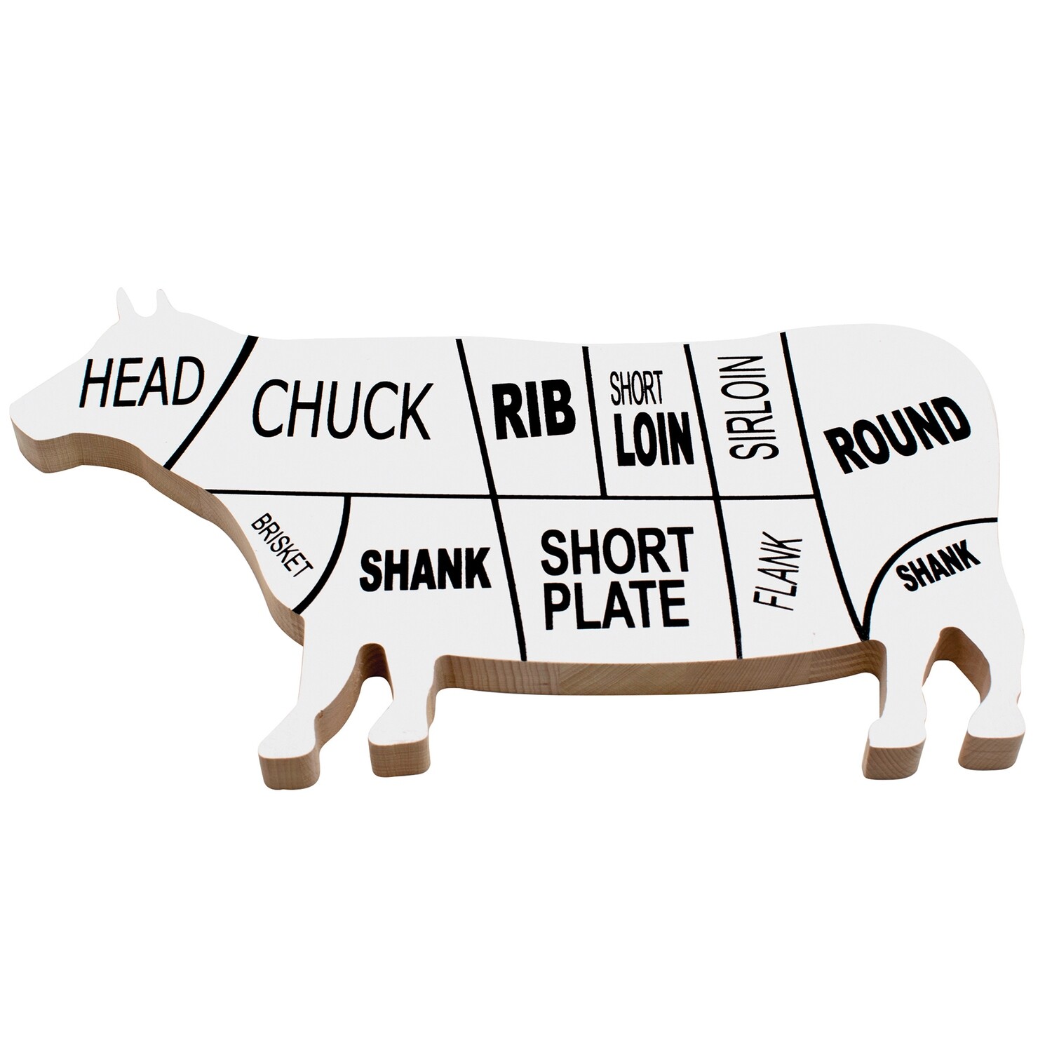 Cow-shaped cutting board