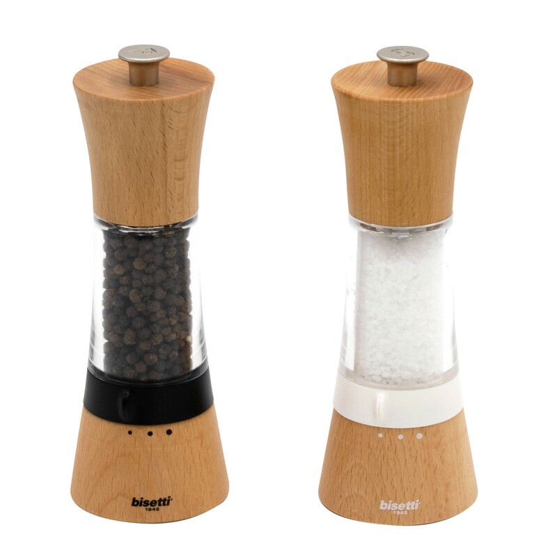​Salt and pepper mill set "Pisa" - 18 cm