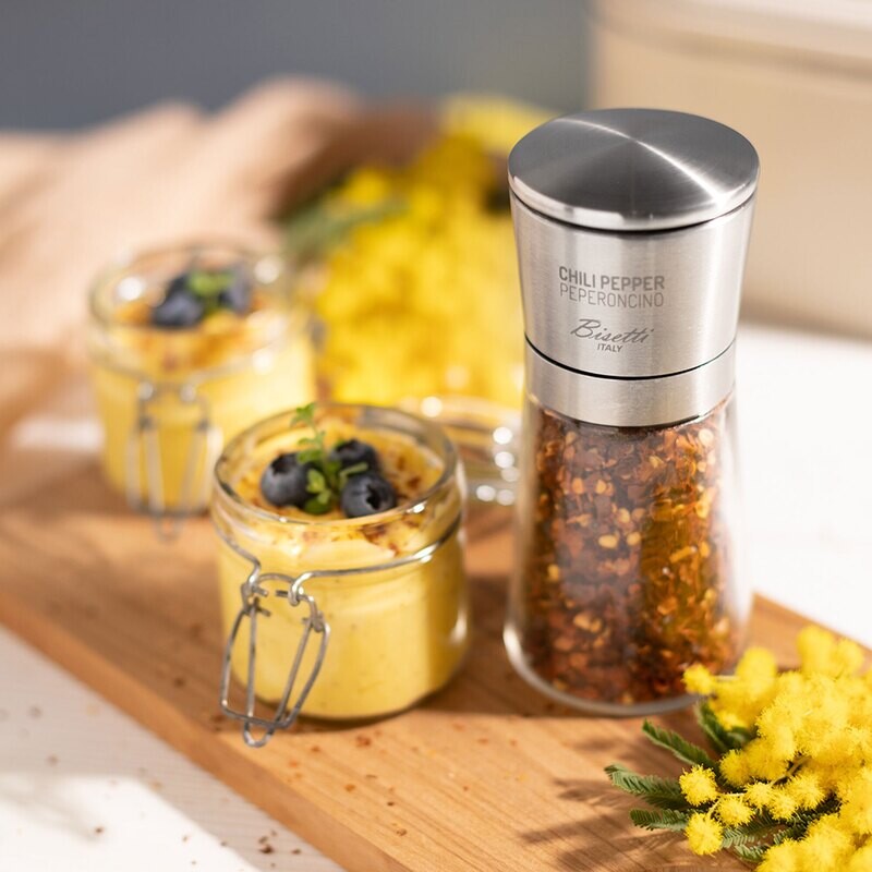 Red chili pepper mill "La Spezia" - 14,5 cm