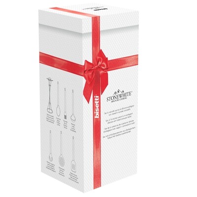 Set Di Utensili Da Cucina 10 Pezzi In Acciaio Inox Con Supporto – Include Mestolo, Frusta, Spatola, Pinze E Schiacciapatate