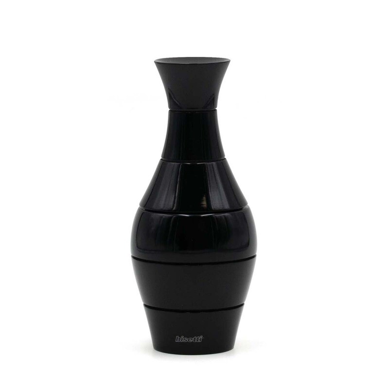 Macina spezie "Vaso" in faggio laccato Nero