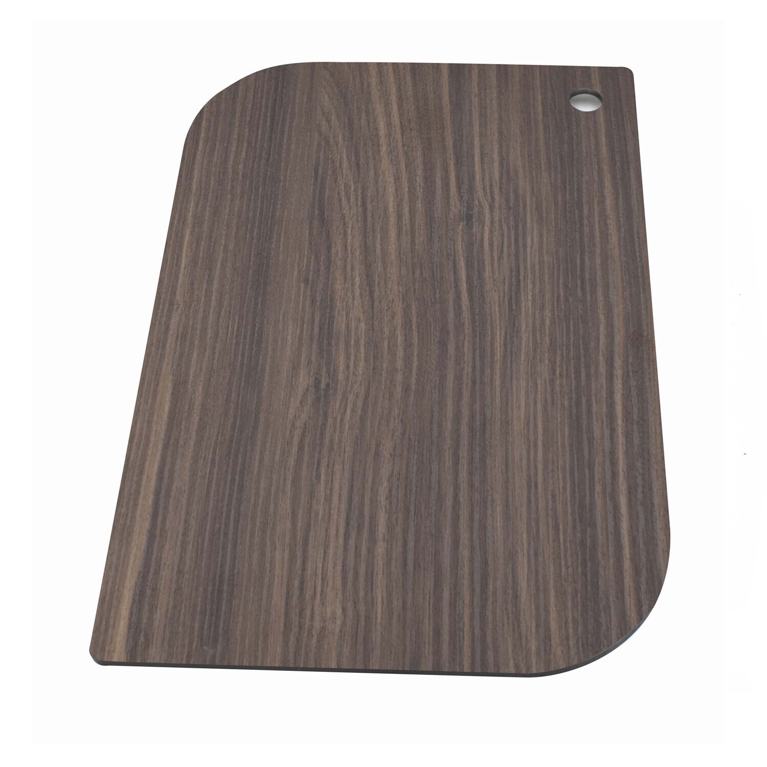 Tagliere HPL foglia con foro "Arya" - Finitura noce