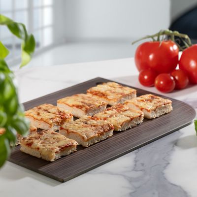 HPL leaf-shaped cutting board with hole "Arya"- Walnut finish