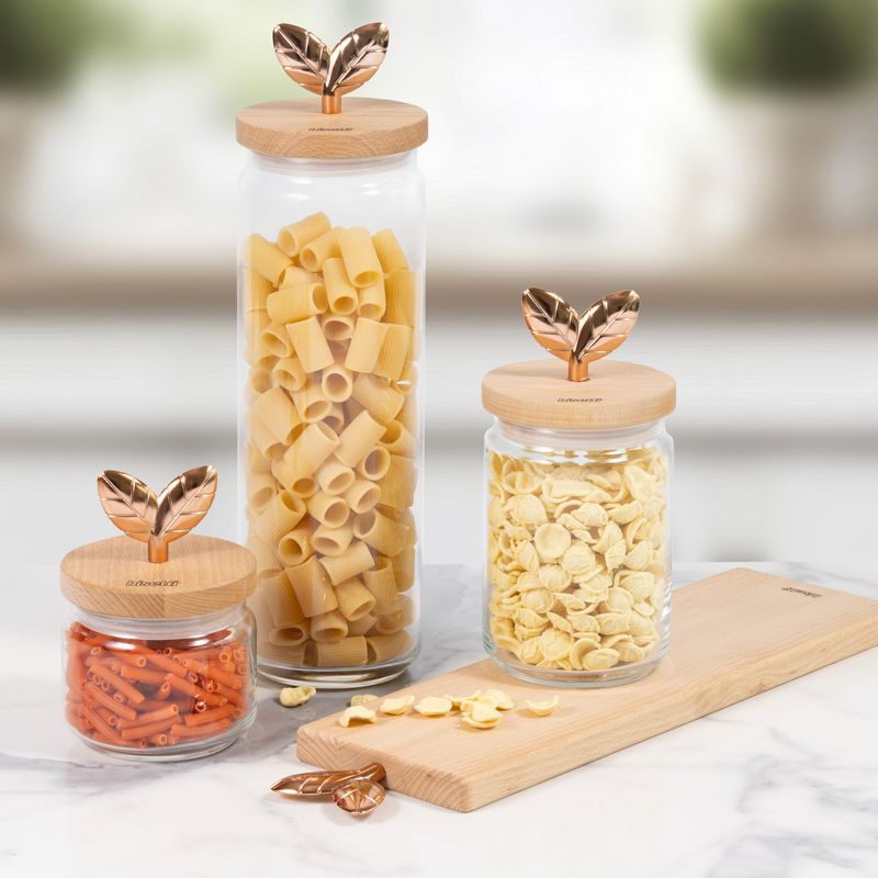 "PRINTEMPS D'OR" GLASS JAR 1500cc WITH NATURAL BEECH LID