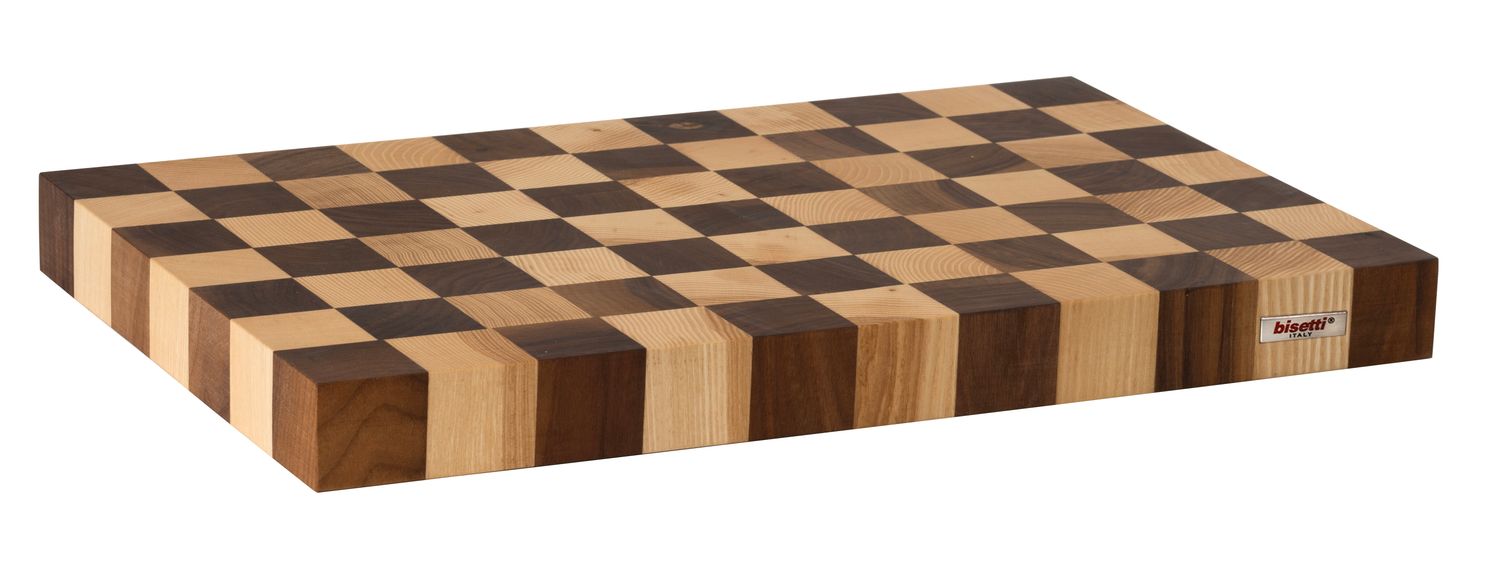 Tagliere in legno di noce/frassino "Scacchi"