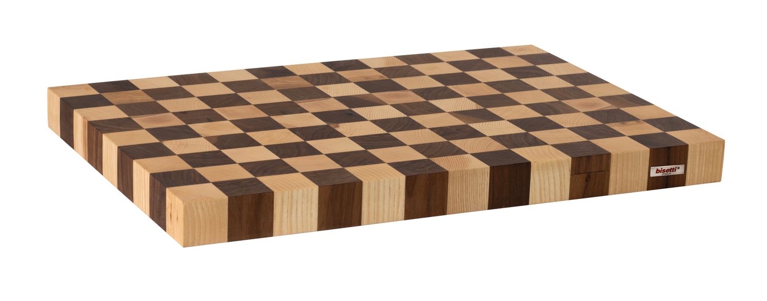 Tagliere in legno di noce/frassino "Scacchi"