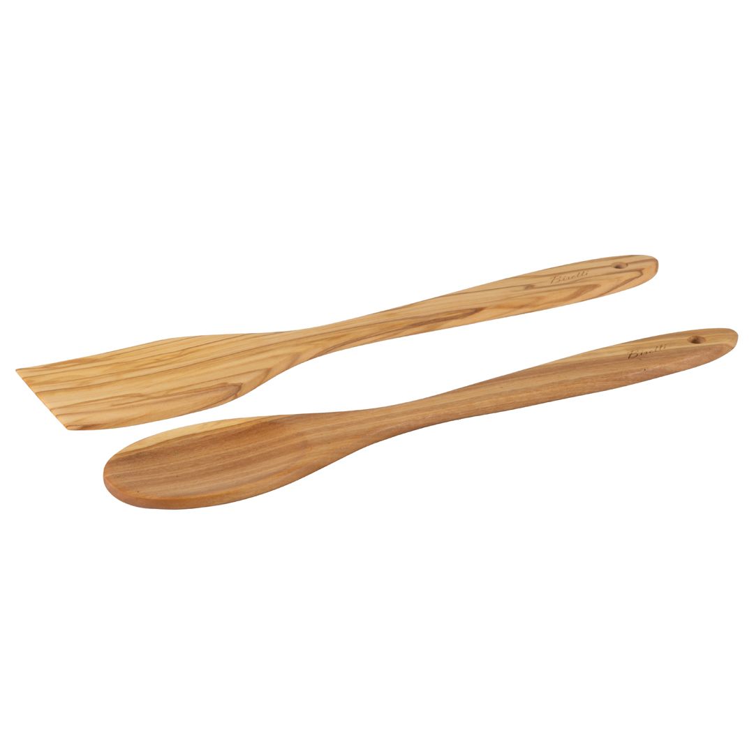 Olive wood ladle set