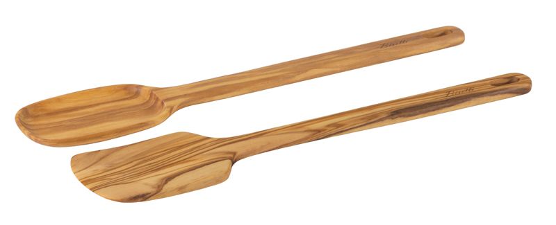Olive wood ladle set