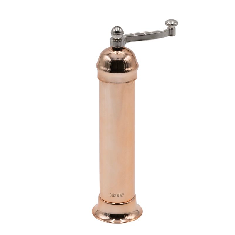 Polished brass-plated steel pepper mill "Venezia" - 23.5 cm