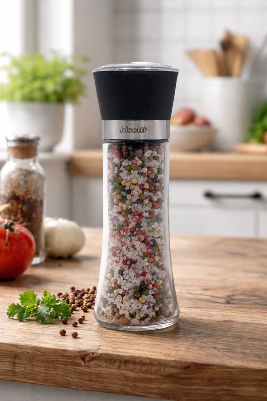 “Pavia” Glass Jar Spice Grinder for Meat Mix - 18 cm