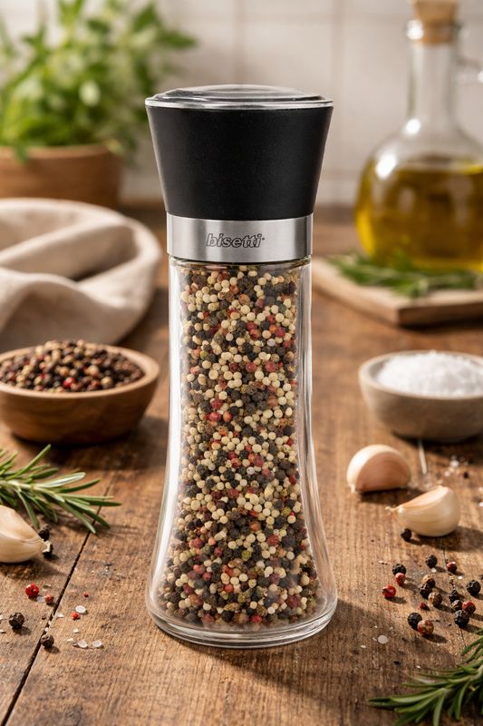 Creola Spice Grinder with “Pavia” Glass Jar - 18 cm